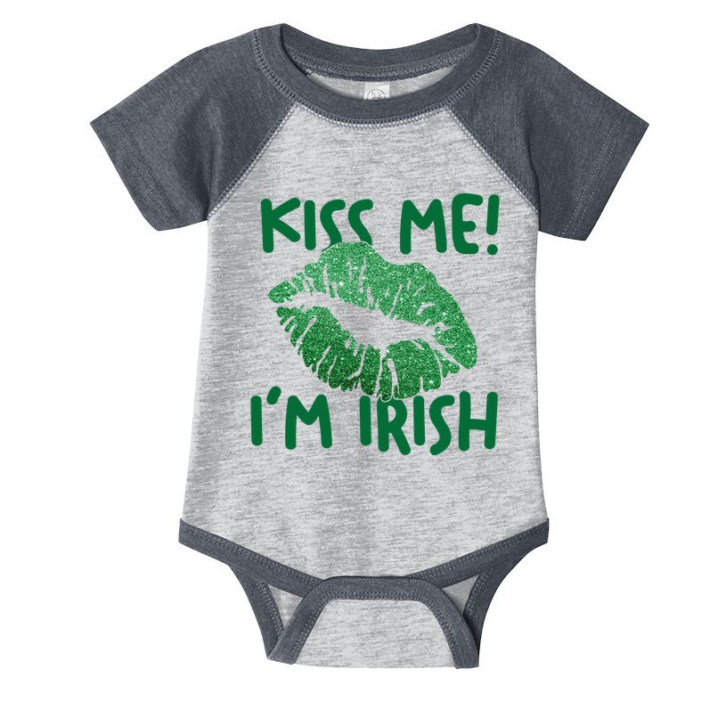 Kiss Me Im Irish St Patricks Day Infant Baby Jersey Bodysuit
