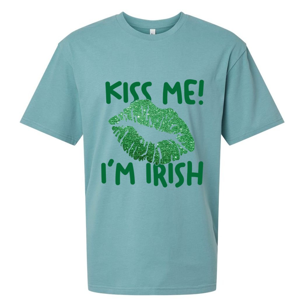 Kiss Me Im Irish St Patricks Day Sueded Cloud Jersey T-Shirt