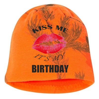 Kiss Me It's My Birthday Kati - Camo Knit Beanie