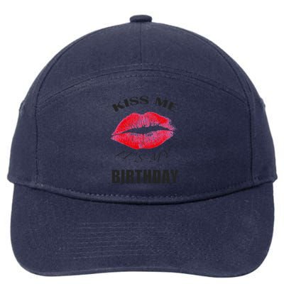 Kiss Me It's My Birthday 7-Panel Snapback Hat