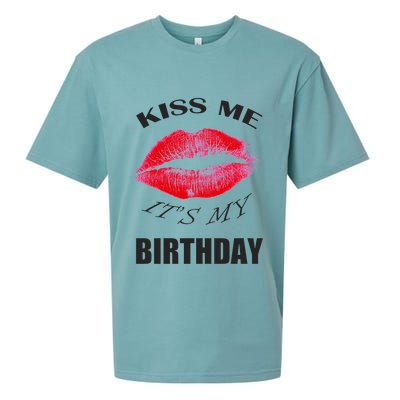 Kiss Me It's My Birthday Sueded Cloud Jersey T-Shirt