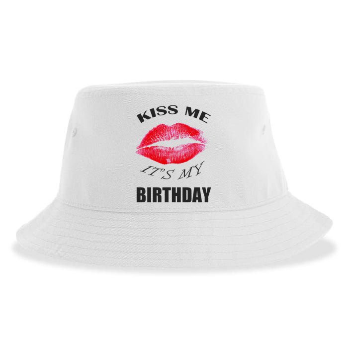 Kiss Me It's My Birthday Sustainable Bucket Hat