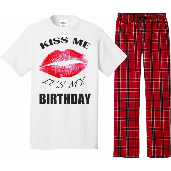 Kiss Me It's My Birthday Pajama Set