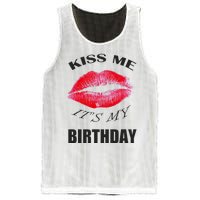 Kiss Me It's My Birthday Mesh Reversible Basketball Jersey Tank