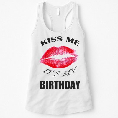 Kiss Me It's My Birthday Womens Tank Top