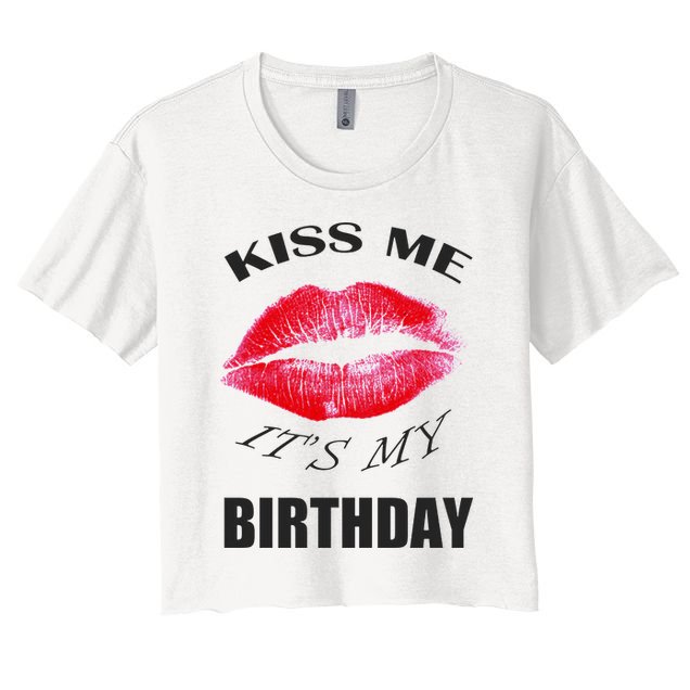 Kiss Me It's My Birthday Crop Top