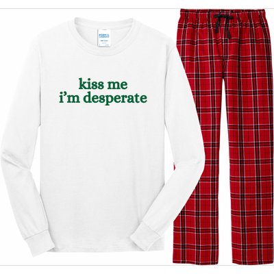 Kiss Me I’M Desperate Long Sleeve Pajama Set