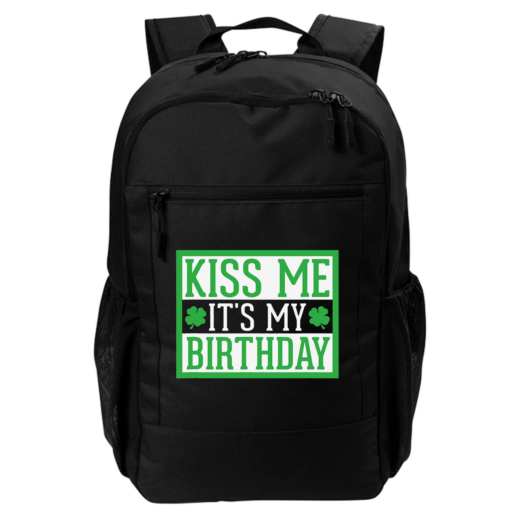 Kiss Me It's My Birthday Cute St. Patrick's Day Irish Funny Backpack