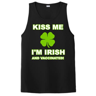 Kiss Me I'm Irish And Vaccinated St Patrick's Day Saint Gift PosiCharge Competitor Tank