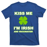 Kiss Me I'm Irish And Vaccinated St Patrick's Day Saint Gift T-Shirt