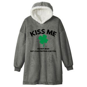 Kiss Me Im Not Irish Hooded Wearable Blanket