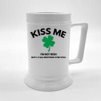 Kiss Me Im Not Irish Beer Stein