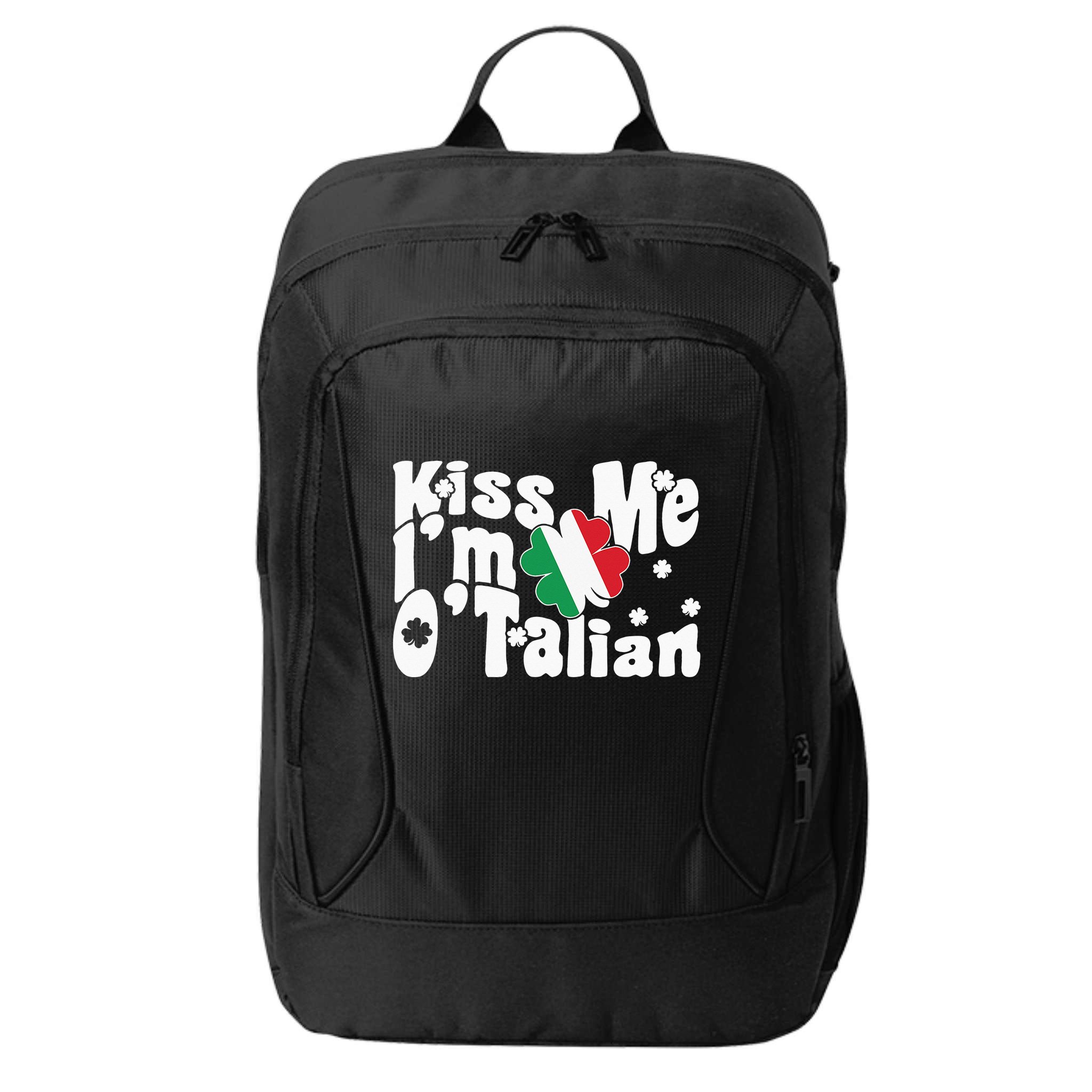Kiss Me I'm O'Talian Funny Italian St Patrick's Day City Backpack