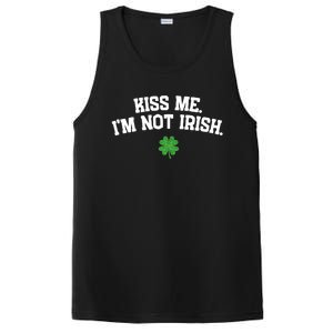 Kiss Me I'm Not Irish St Patricks Day Gifts Shamrock PosiCharge Competitor Tank