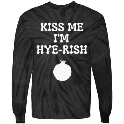 Kissing Me I'm Hyerish Armenian Funny St Patricks Day Tie-Dye Long Sleeve Shirt