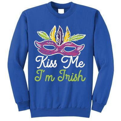 Kiss Me I'm Irish Mardi Gras Parade Masquerade Gift Sweatshirt