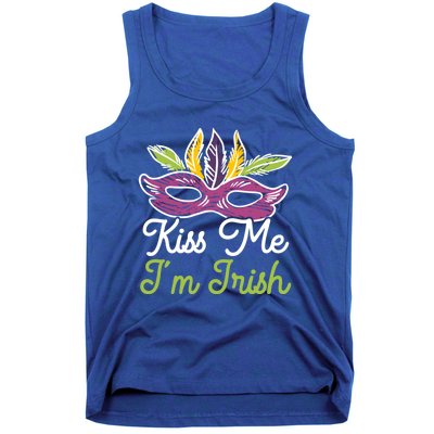 Kiss Me I'm Irish Mardi Gras Parade Masquerade Gift Tank Top