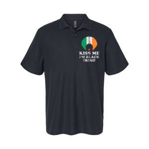 Kiss Mee I'm Black Irish History Funny St Patricks Day Softstyle Adult Sport Polo