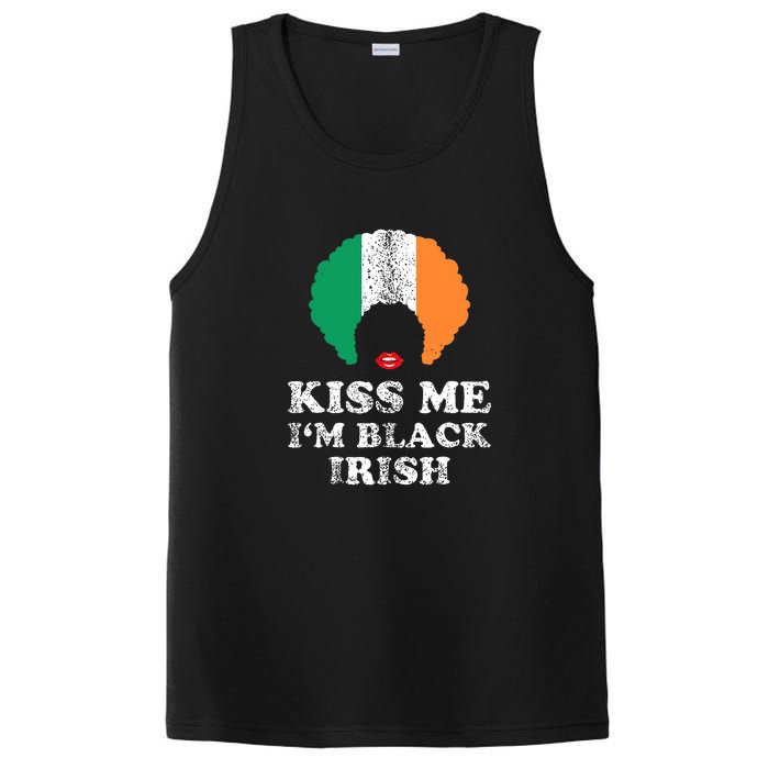 Kiss Mee I'm Black Irish History Funny St Patricks Day PosiCharge Competitor Tank