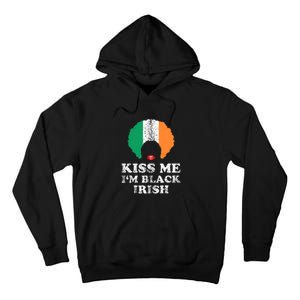 Kiss Mee I'm Black Irish History Funny St Patricks Day Tall Hoodie