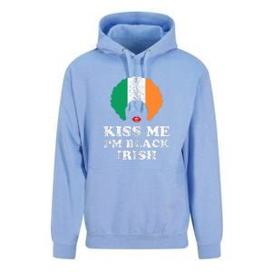 Kiss Mee I'm Black Irish History Funny St Patricks Day Unisex Surf Hoodie