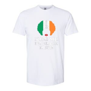 Kiss Mee I'm Black Irish History Funny St Patricks Day Softstyle CVC T-Shirt