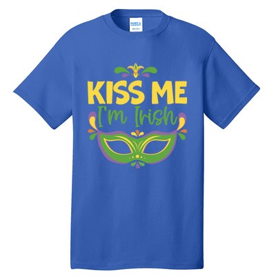 Kiss Me I'm Irish Mardi Gras Parade Masquerade Meaningful Gift Tall T-Shirt