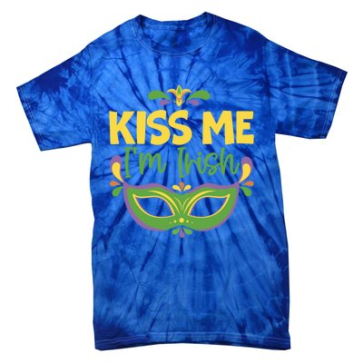 Kiss Me I'm Irish Mardi Gras Parade Masquerade Meaningful Gift Tie-Dye T-Shirt