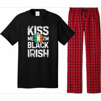 Kiss Mee I'm Black Irish St. Patricks Day Quote Pajama Set