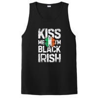 Kiss Mee I'm Black Irish St. Patricks Day Quote PosiCharge Competitor Tank