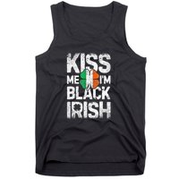 Kiss Mee I'm Black Irish St. Patricks Day Quote Tank Top