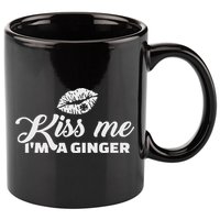 Kiss Me I'm A Ginger St. Patricks Day 11oz C Handle Ceramic Mug