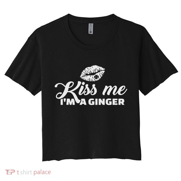 Kiss Me I'm A Ginger St. Patricks Day Crop Top
