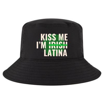 Kiss Me I’M Irish Latina Funny Hispanic St Patricks Day Cool Comfort Performance Bucket Hat