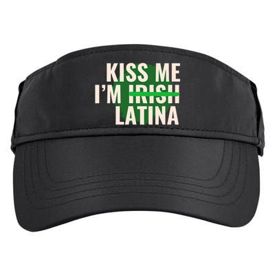 Kiss Me I’M Irish Latina Funny Hispanic St Patricks Day Adult Drive Performance Visor