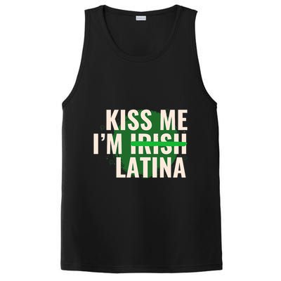 Kiss Me I’M Irish Latina Funny Hispanic St Patricks Day PosiCharge Competitor Tank