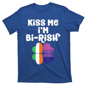 Kiss Me Im Bi Rish Bisexual St Patricks Day Lgbt Pride Gift T-Shirt