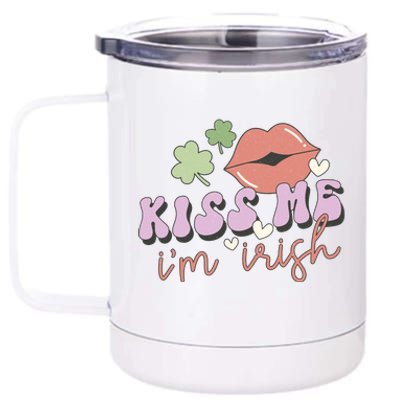 Kiss Me I'm Irish 12 oz Stainless Steel Tumbler Cup