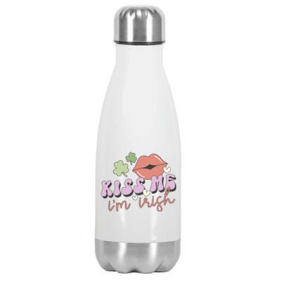 Kiss Me I'm Irish Stainless Steel Insulated Water Bottle