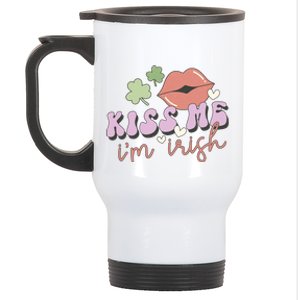 Kiss Me I'm Irish Stainless Steel Travel Mug