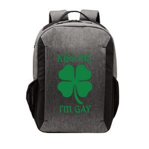 Kiss Me I’M Gay Four Leaf Clover Funny St Patricks Day Vector Backpack