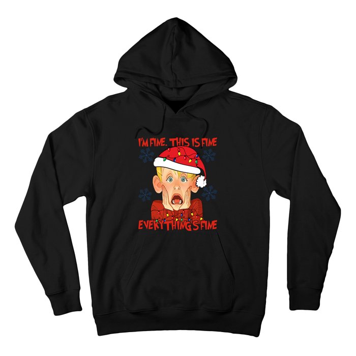 Kevin Mccallister Im Fine This Is Fine Everythings Fine Christmas Hoodie