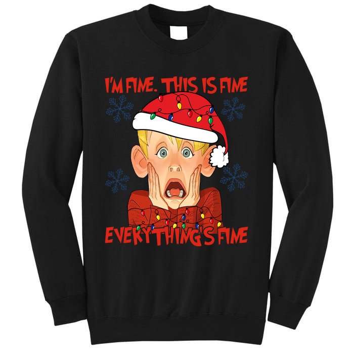 Kevin Mccallister Im Fine This Is Fine Everythings Fine Christmas Sweatshirt