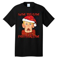 Kevin Mccallister Im Fine This Is Fine Everythings Fine Christmas Tall T-Shirt