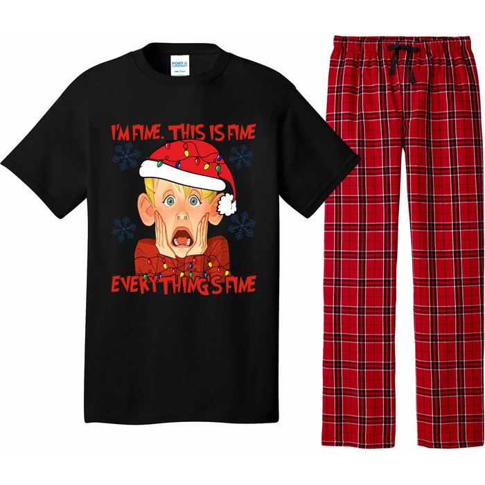 Kevin Mccallister Im Fine This Is Fine Everythings Fine Christmas Pajama Set