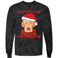 Kevin Mccallister Im Fine This Is Fine Everythings Fine Christmas Tie-Dye Long Sleeve Shirt