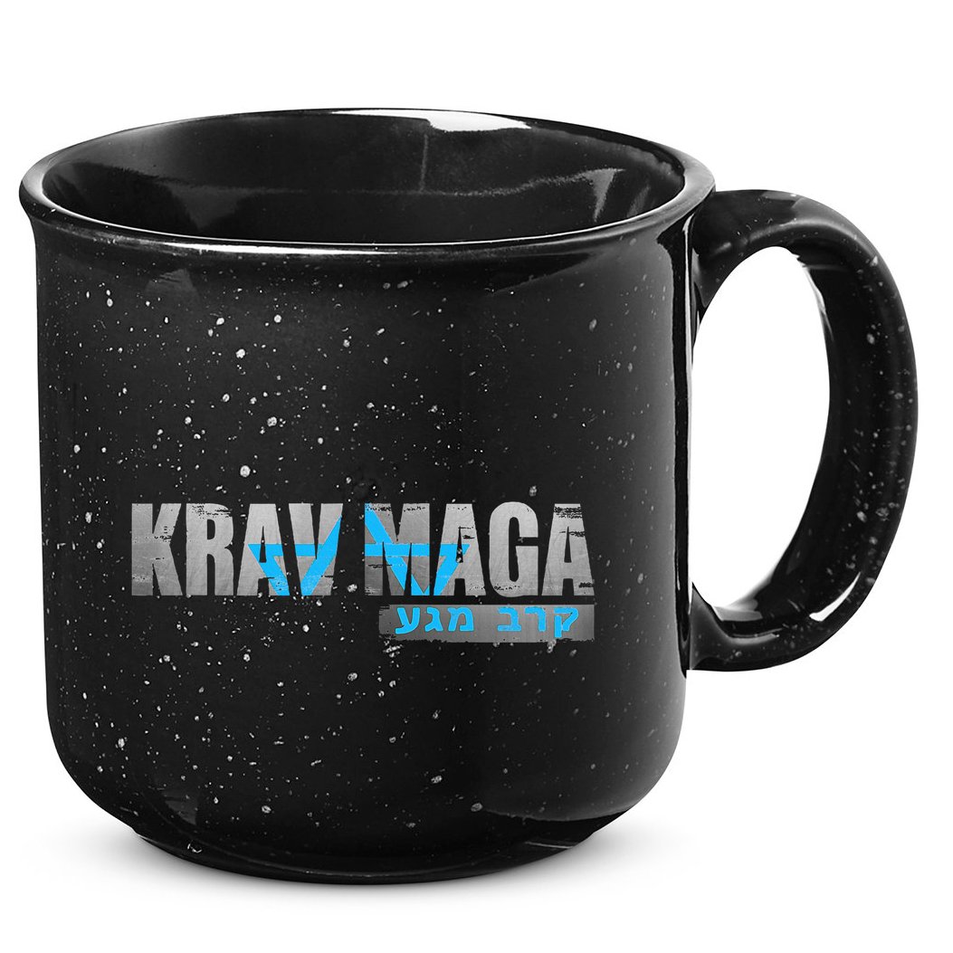Krav Maga Israeli Combat System Distressed Vintage 15oz Campfire Ceramic Mug