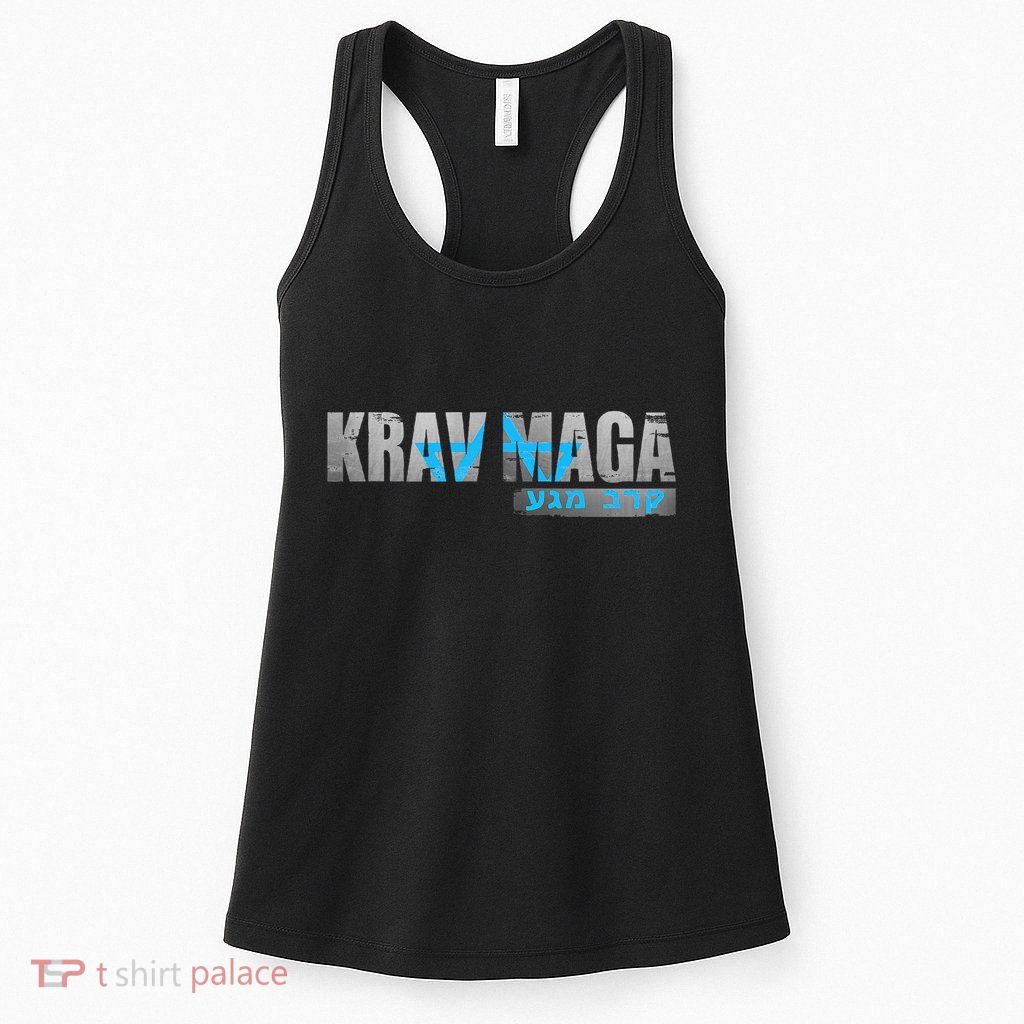 Krav Maga Israeli Combat System Distressed Vintage Womens Tank Top