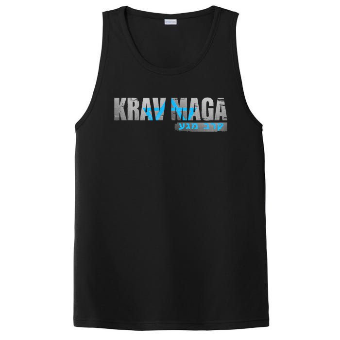 Krav Maga Israeli Combat System Distressed Vintage PosiCharge Competitor Tank