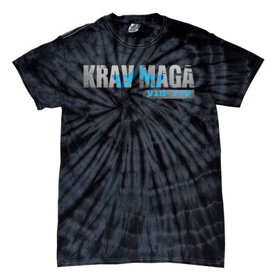 Krav Maga Israeli Combat System Distressed Vintage Tie-Dye T-Shirt